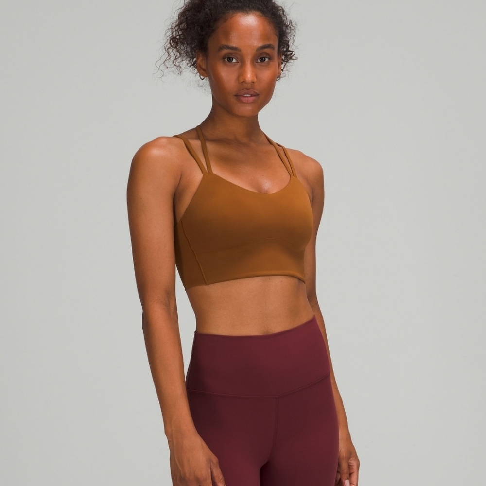 Lululemon Like a Cloud Longline Bra - Copper Brown